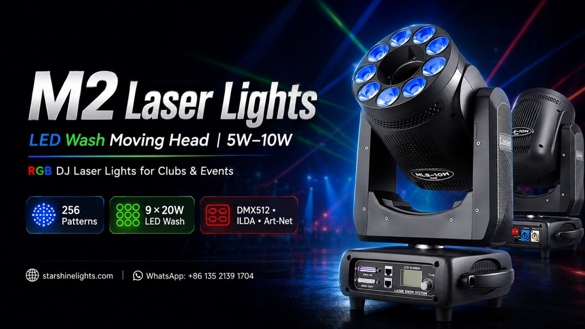 Moving Head Laser Light: LED Wash Effects for DJs & Clubs