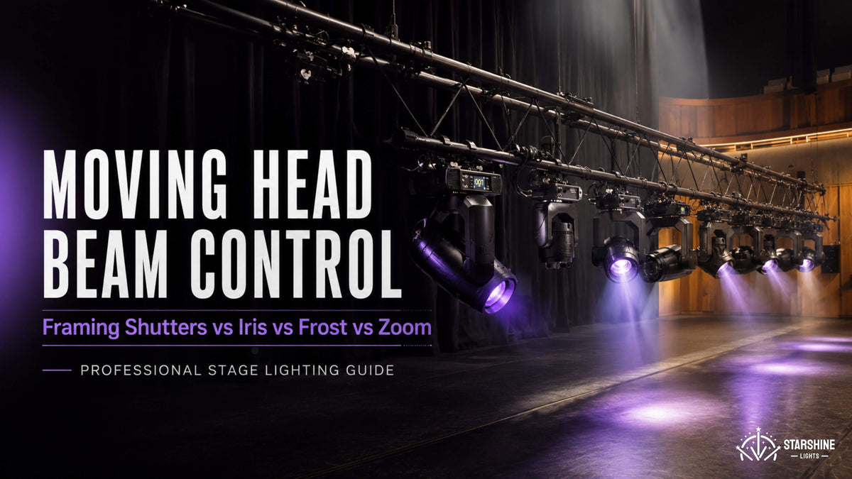 Moving Head Lights: Framing & Beam Control for Stage