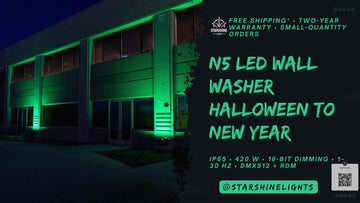 N5 rental ops—IP65, 420 W, 16-bit, 1–30 Hz, DMX/RDM.