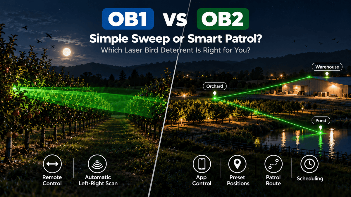 OB1 vs OB2 Laser Bird Deterrent: Which One Should You Choose?