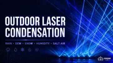 Outdoor laser projector in wet weather