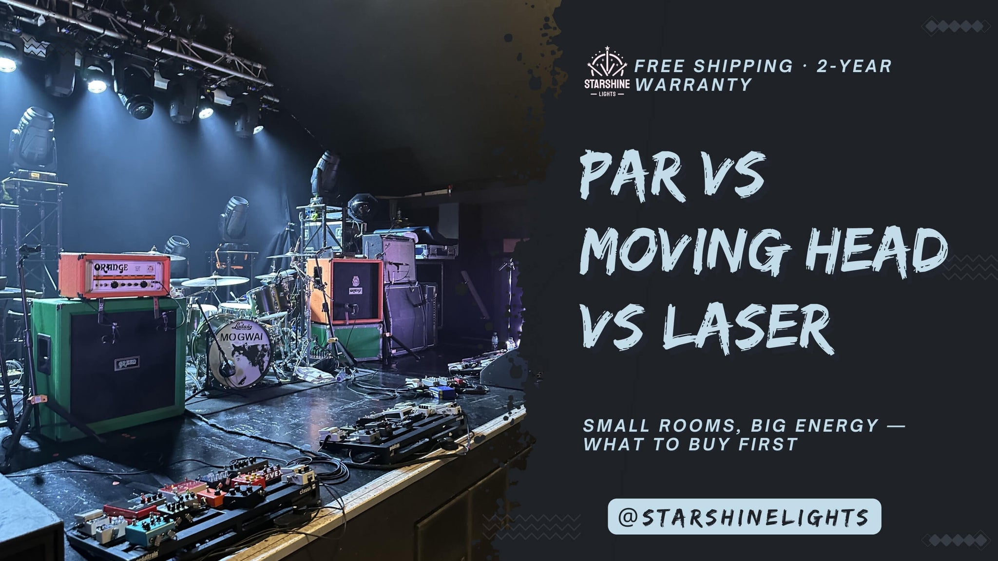 par vs professional moving head lights vs party laser lights – build balanced dj stage lights for small venues