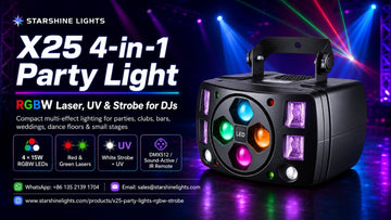 X25 4-in-1 party light for DJ shows