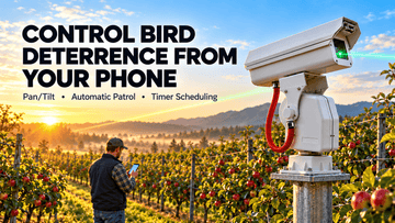 Phone-Controlled Automated Laser Bird Deterrent
