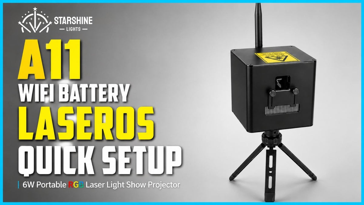 Portable Laser Projector: LaserOS Control for DJs