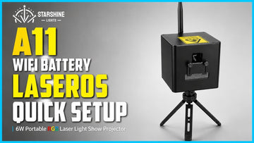 A11 portable laser projector with LaserOS control