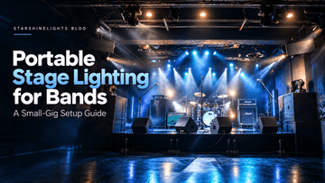 Portable stage lighting for live bands
