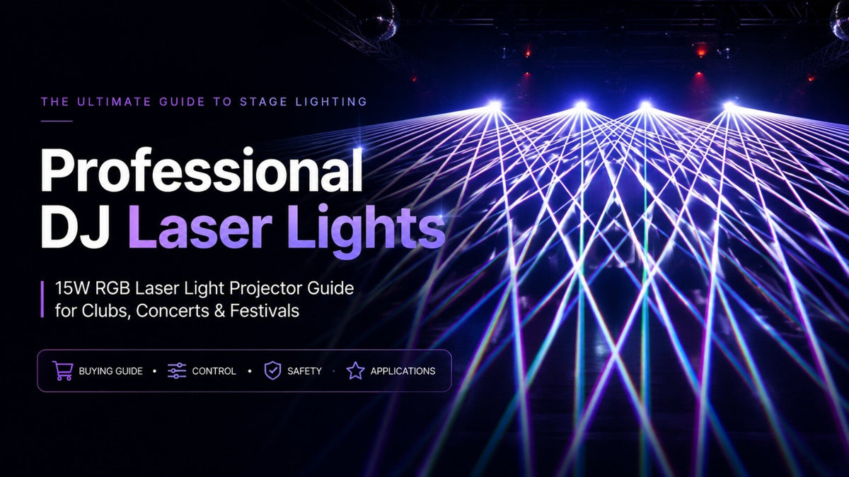 Professional DJ Laser Lights: 15W RGB Power for Clubs & Concerts