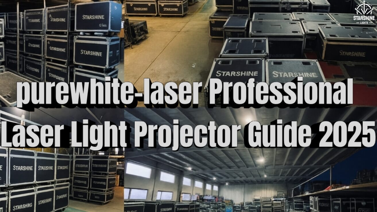 purewhite-laser professional laser light show projector on stage