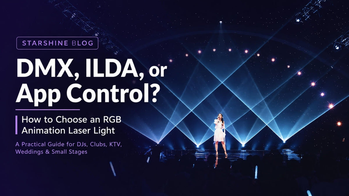 RGB Animation Laser Light: DMX ILDA App Control for DJs