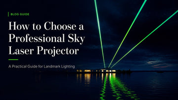 Professional sky laser projector for landmark lighting