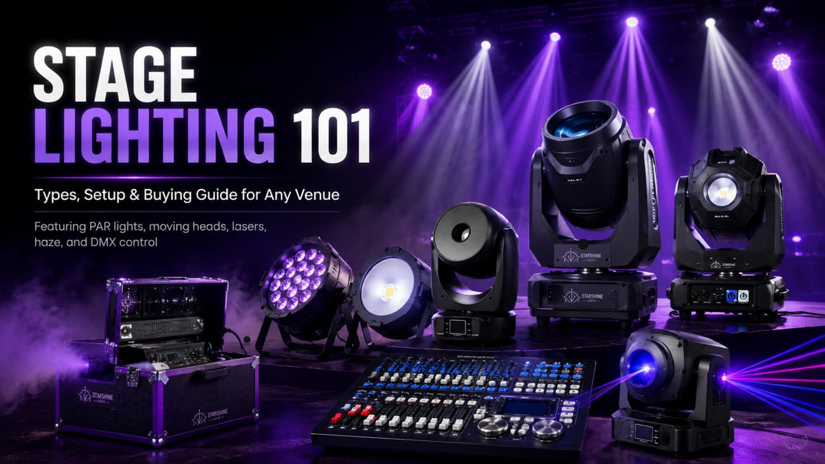 Stage Lighting 101: Types, Setup & Buying Guide