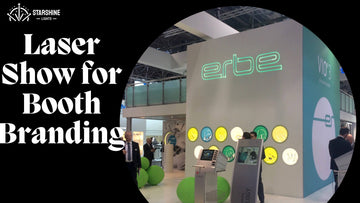 trade show laser show booth branding