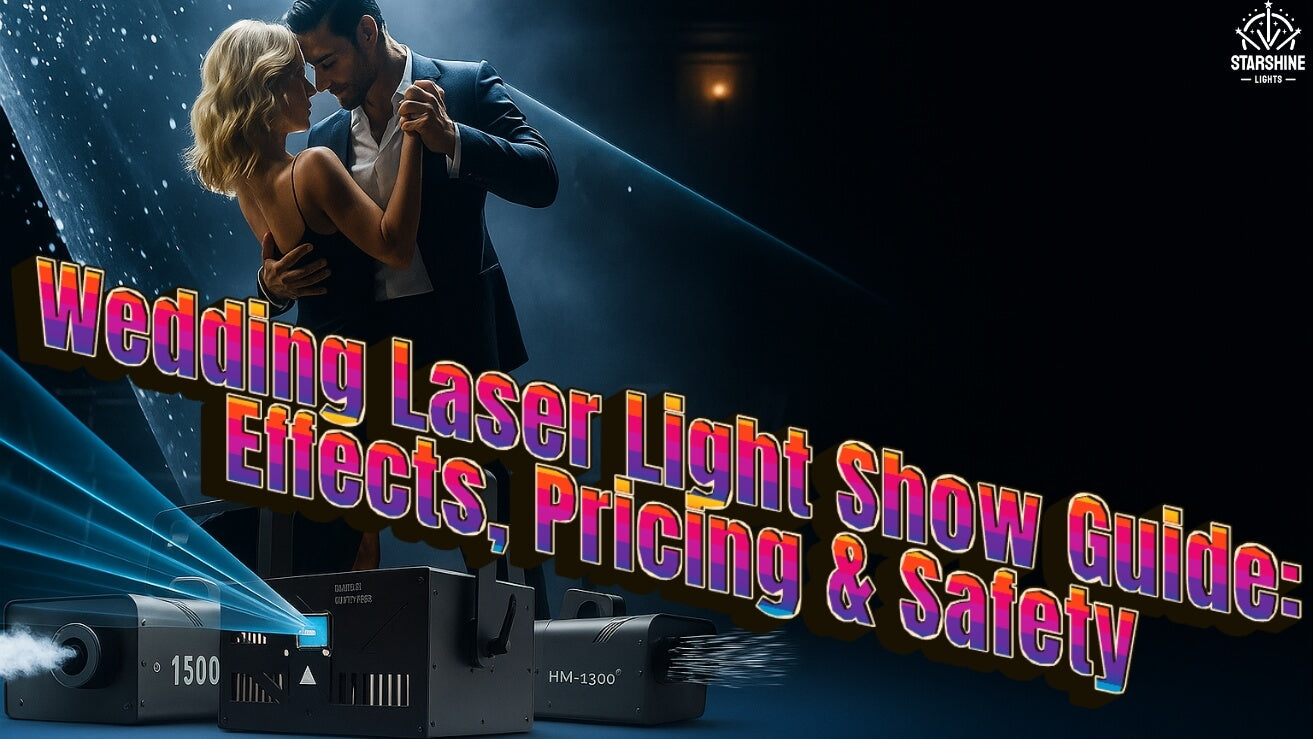 Liquid Sky wedding laser effect during first dance