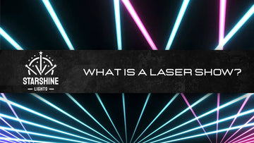 professional laser show at live event