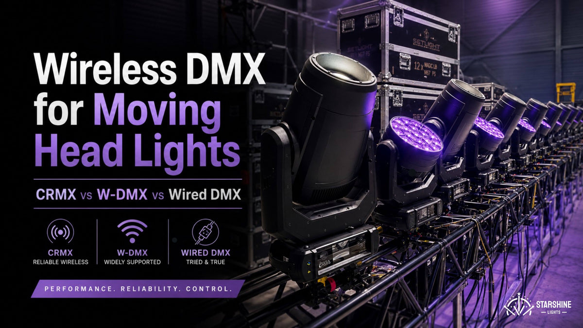 How to Choose Wireless DMX Moving Head Lights？
