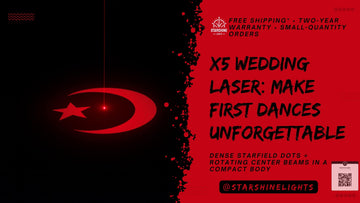 X5 DJ Laser Micro Rig: DMX512 9CH, 20Hz Strobe