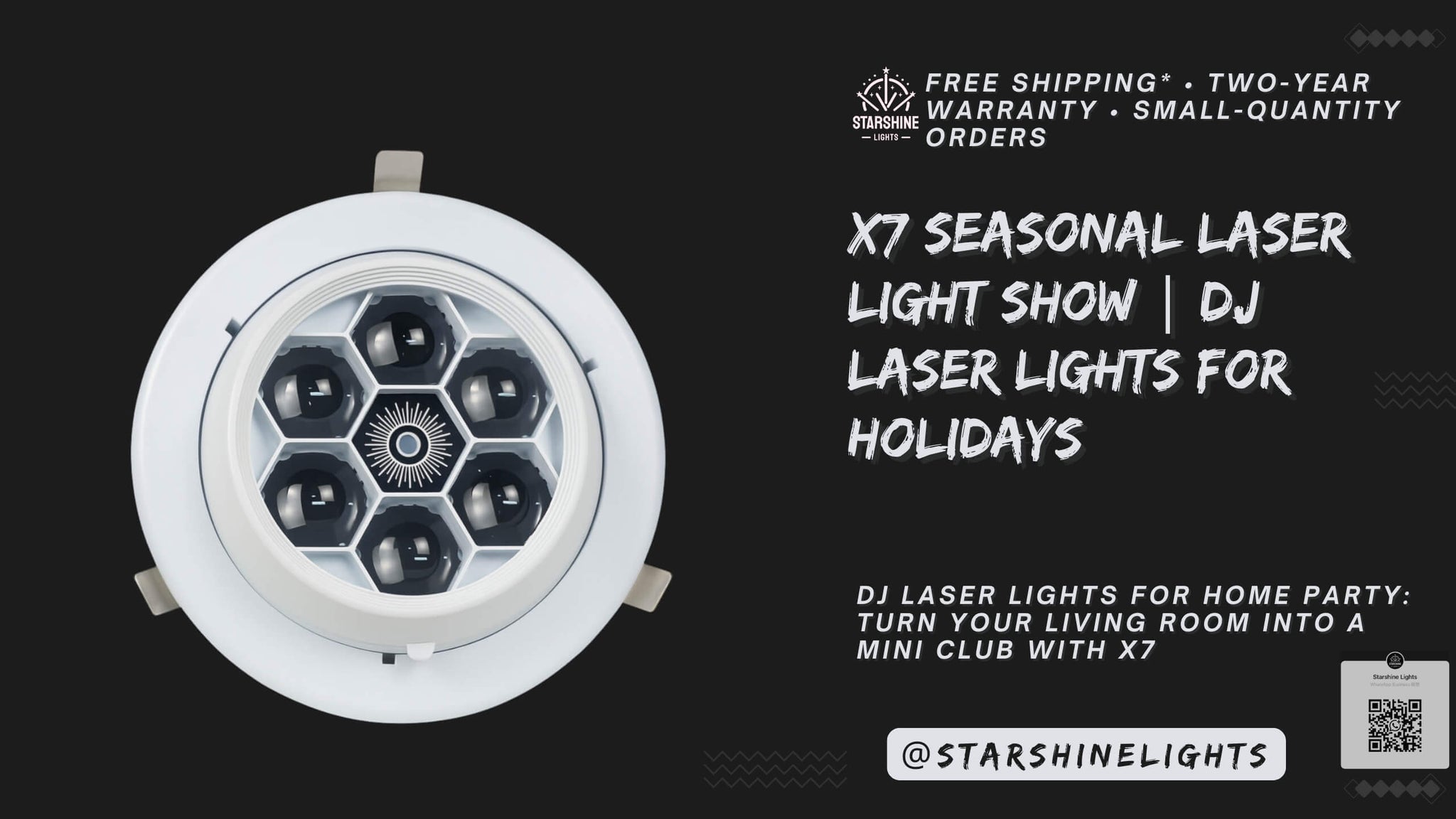 X7 Seasonal Laser Light Show | DJ Laser Lights for Holidays