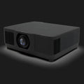 Waterproof outdoor laser projector close-up, sealed chassis and cooling design