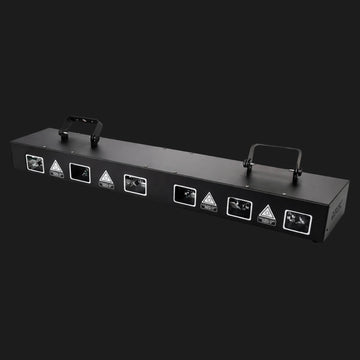 X18 6-head full-color line laser light bar front view