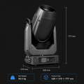 Professional stage lights with DMX512 and RDM control