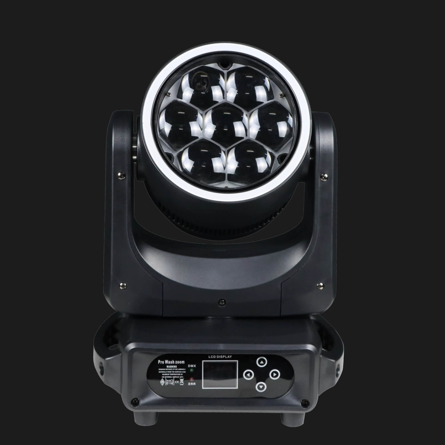 H2 zoom wash light delivering wide 45° wash at camera-ready 5600K