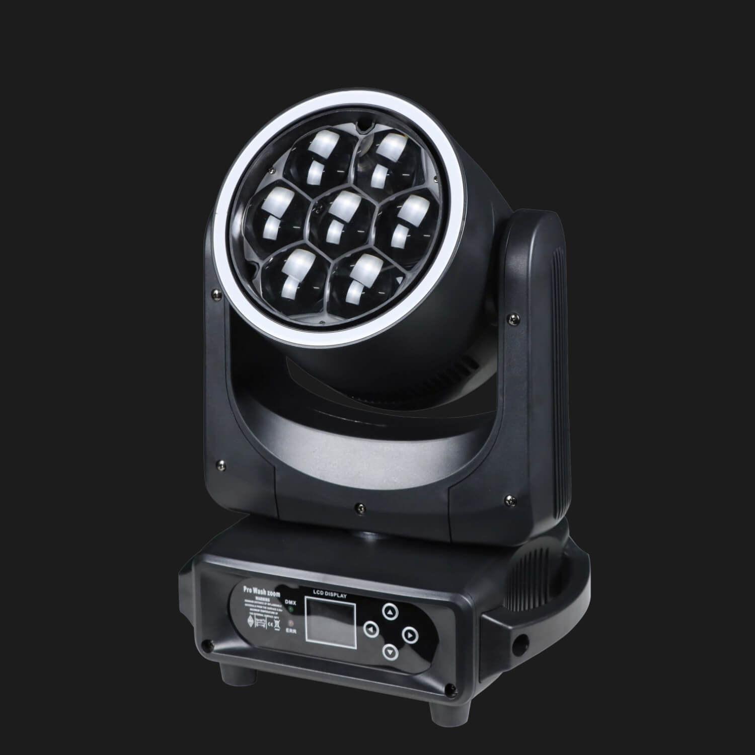 LED ring moving head—H2 ring-only ambience for intros and walk-ins