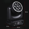 DMX512 moving head—H2 with 17/21/29 channel maps for busking or timecode