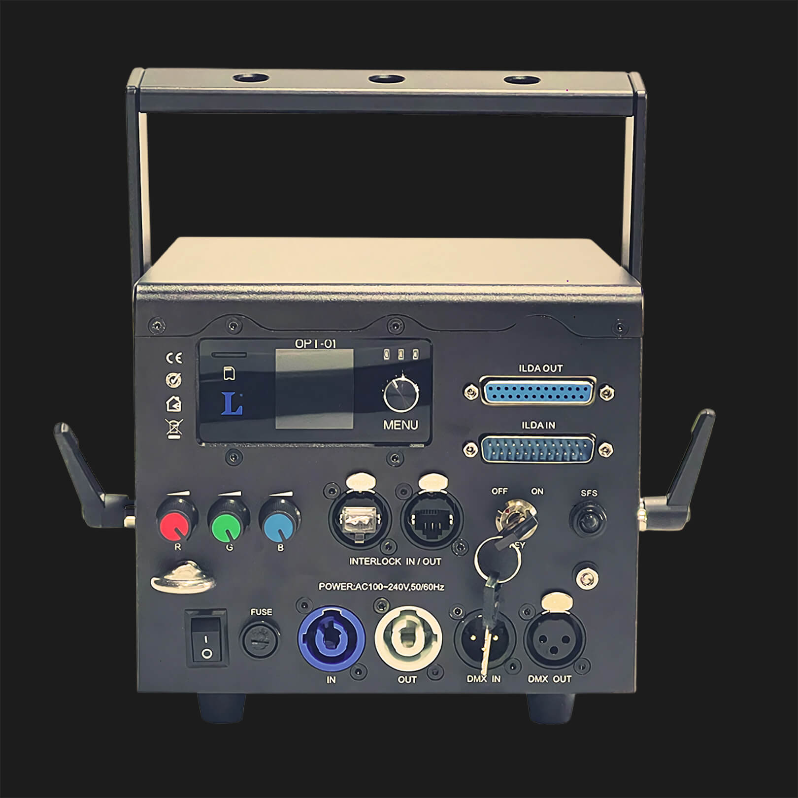 Compact J10 laser light projector display