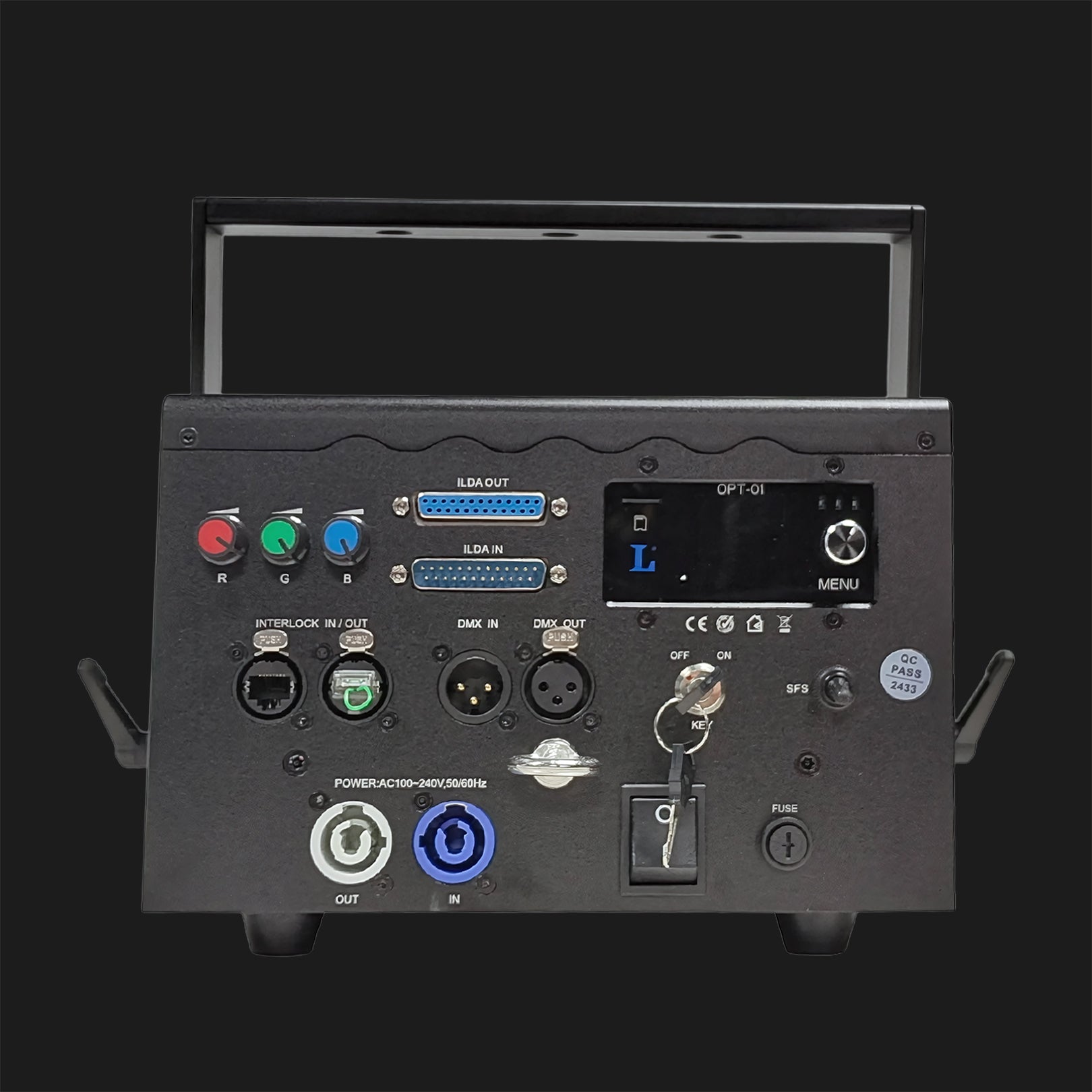 Programmable laser light show projector
