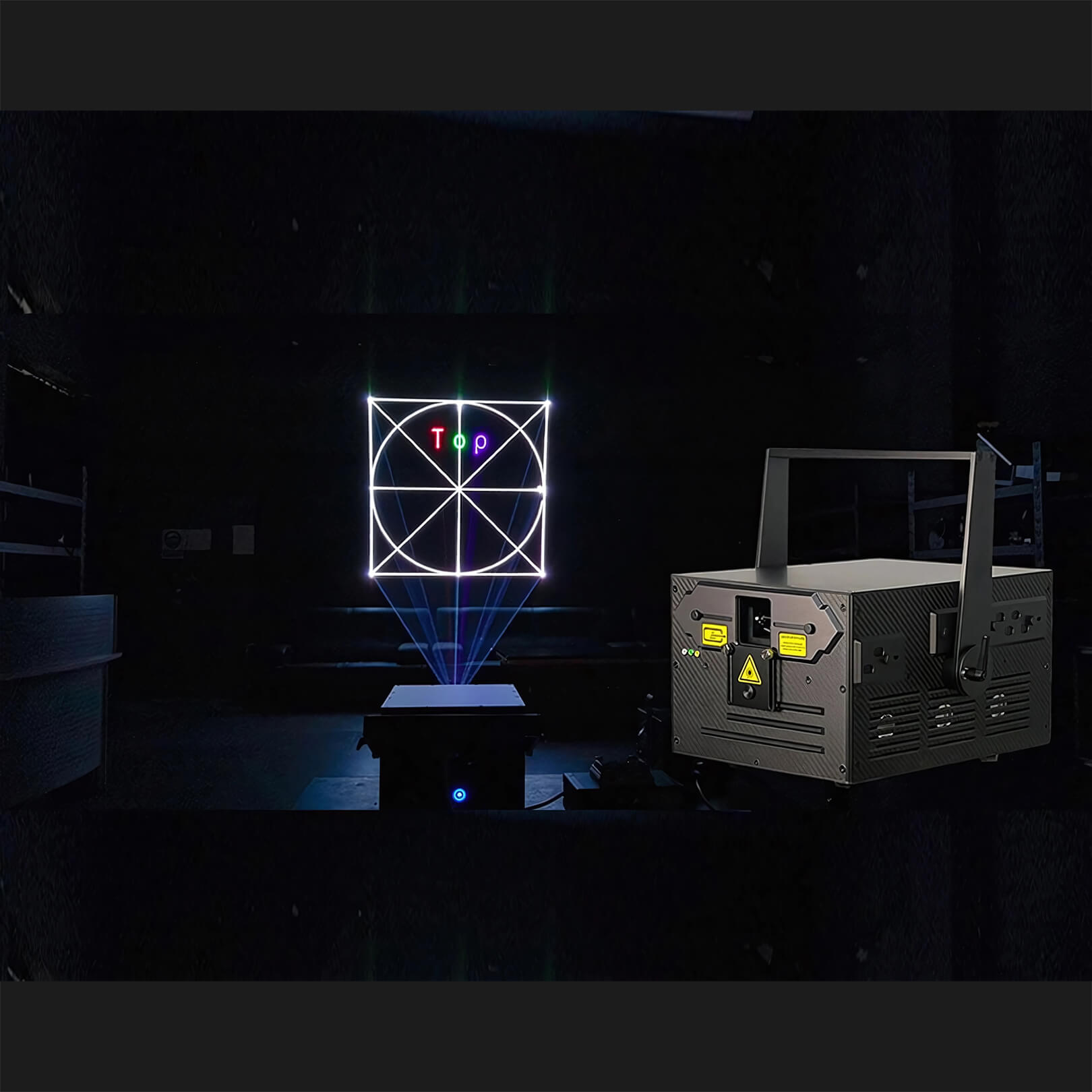 Led lasers lights mapping effect with J9