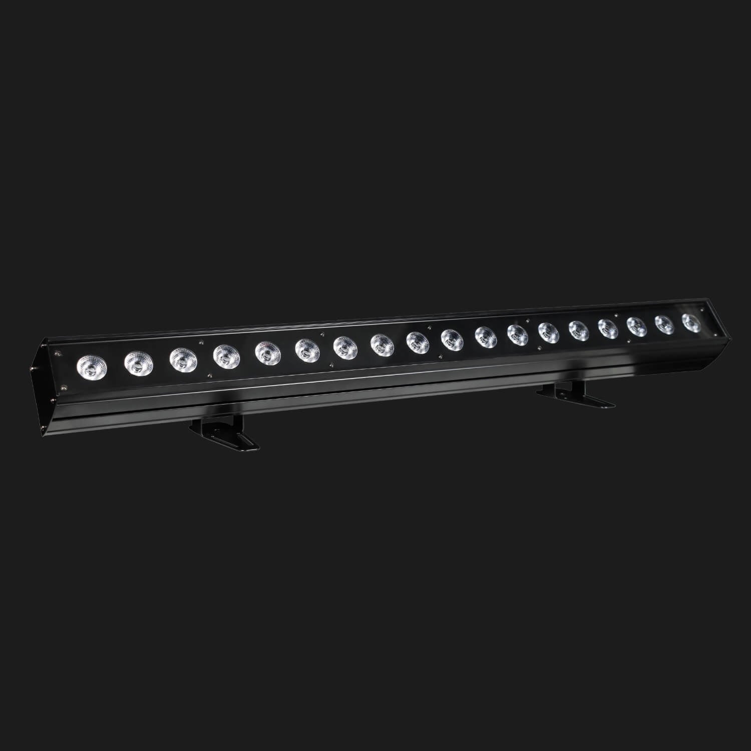N4 waterproof LED wash bar with DMX 72ch for architectural façade, 25° beam, even outdoor wall washing