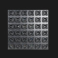 R3 36 LED matrix light 6x6 RGBW pixel panel