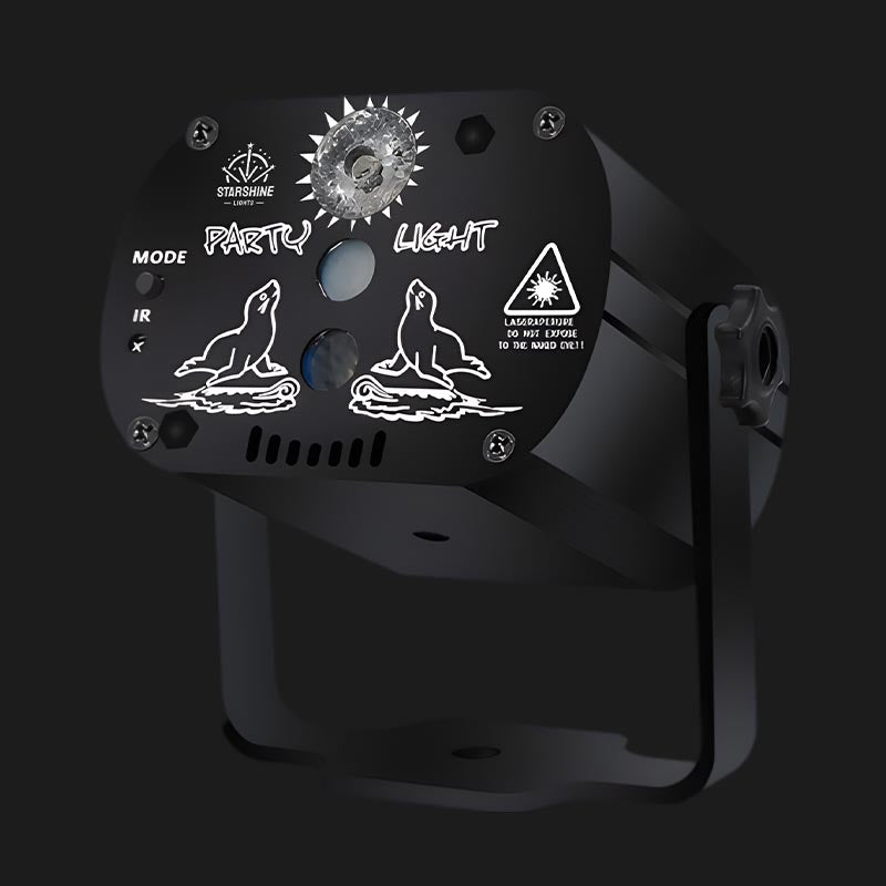 Disco laser light projector for small rooms