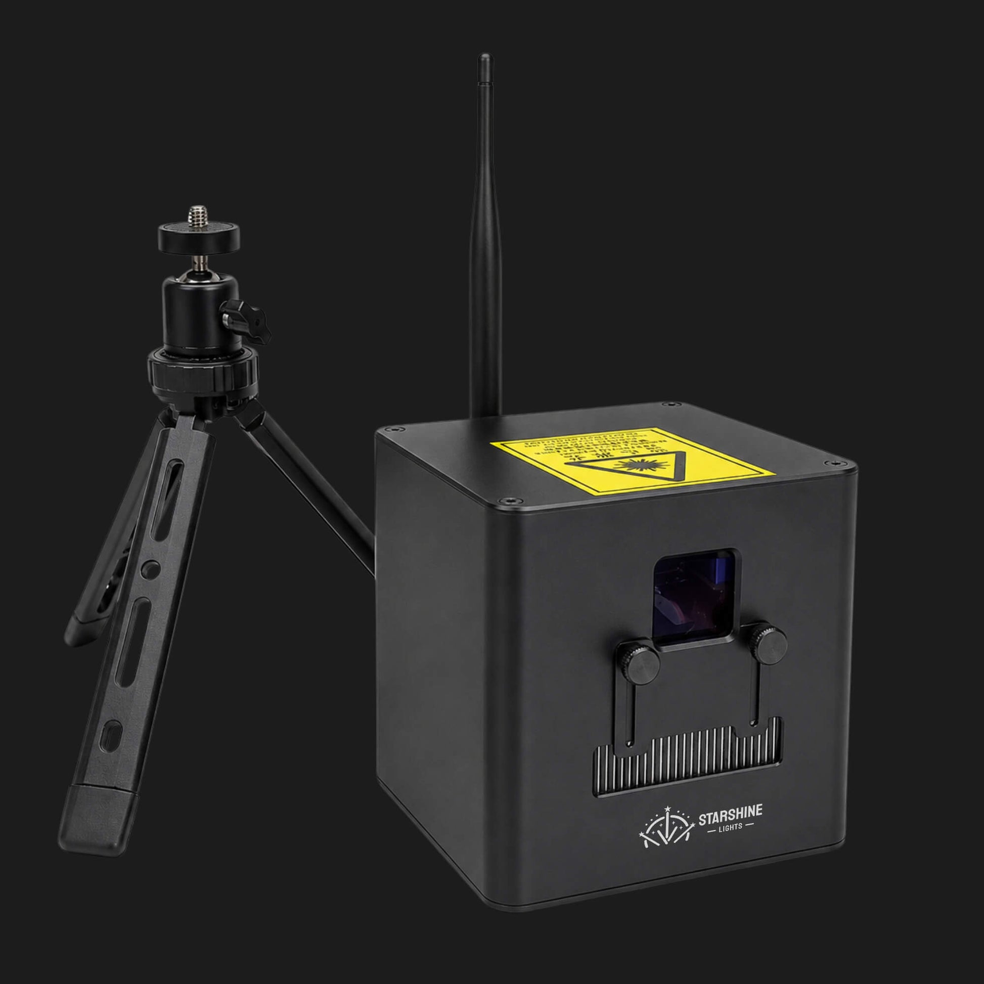 A11 RGB laser cube projector with compact battery design