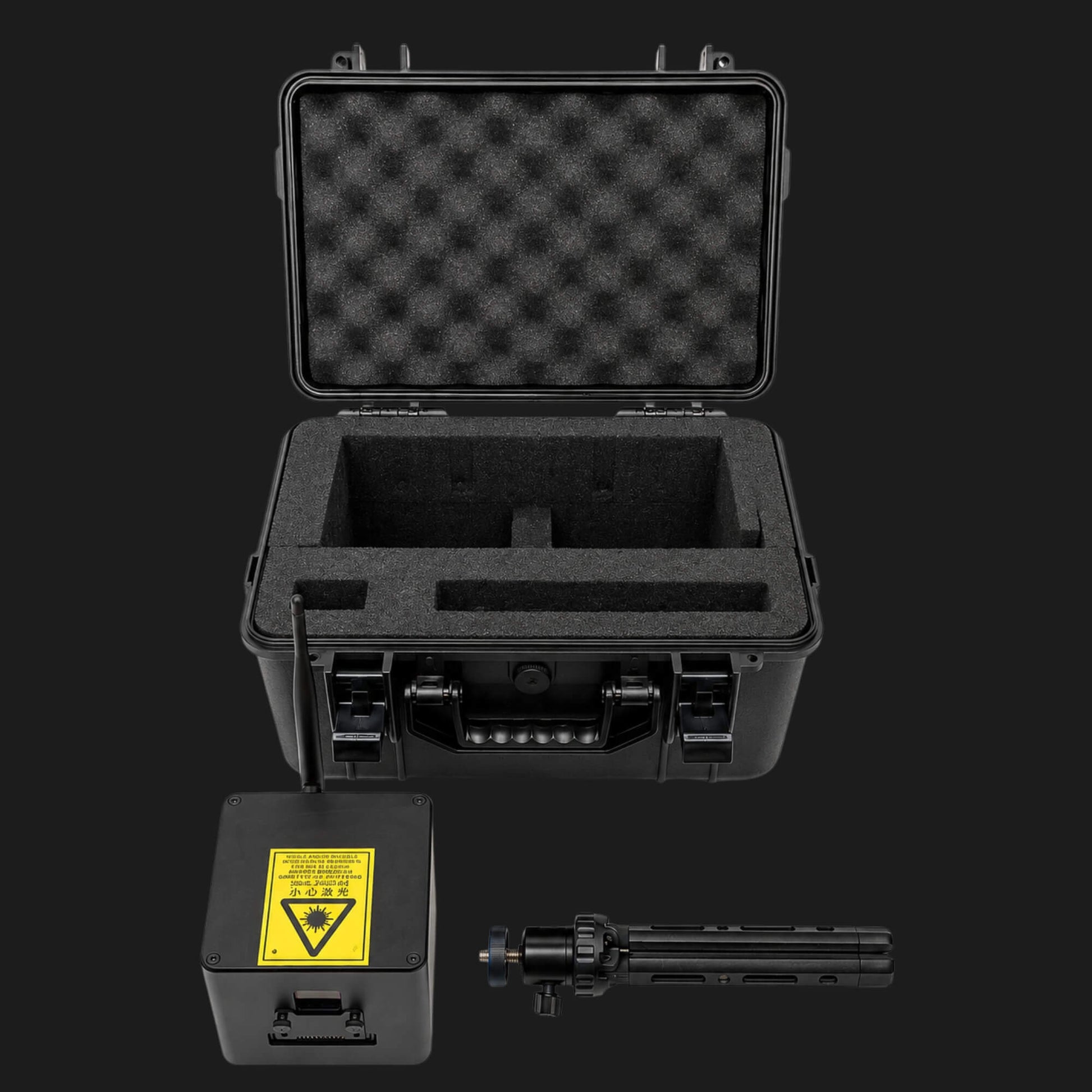 Portable LaserOS laser projector for graphics and animations