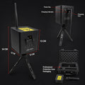 A11 WiFi laser light projector front view with beam blocker