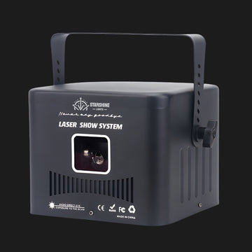 Master-slave setup of several A12 show lasers in a club