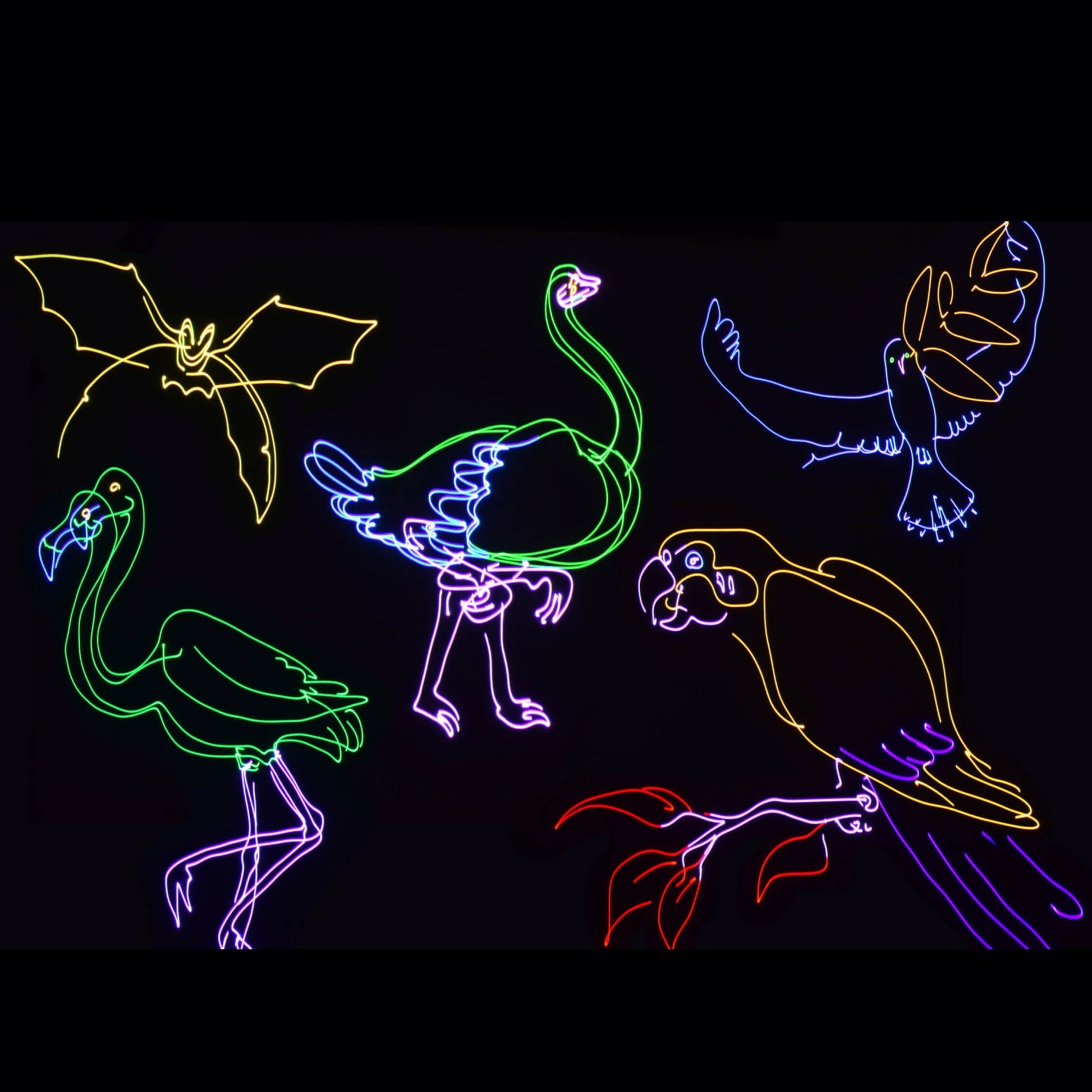 Camping tent wall lit by A13 Bluetooth laser light show projector