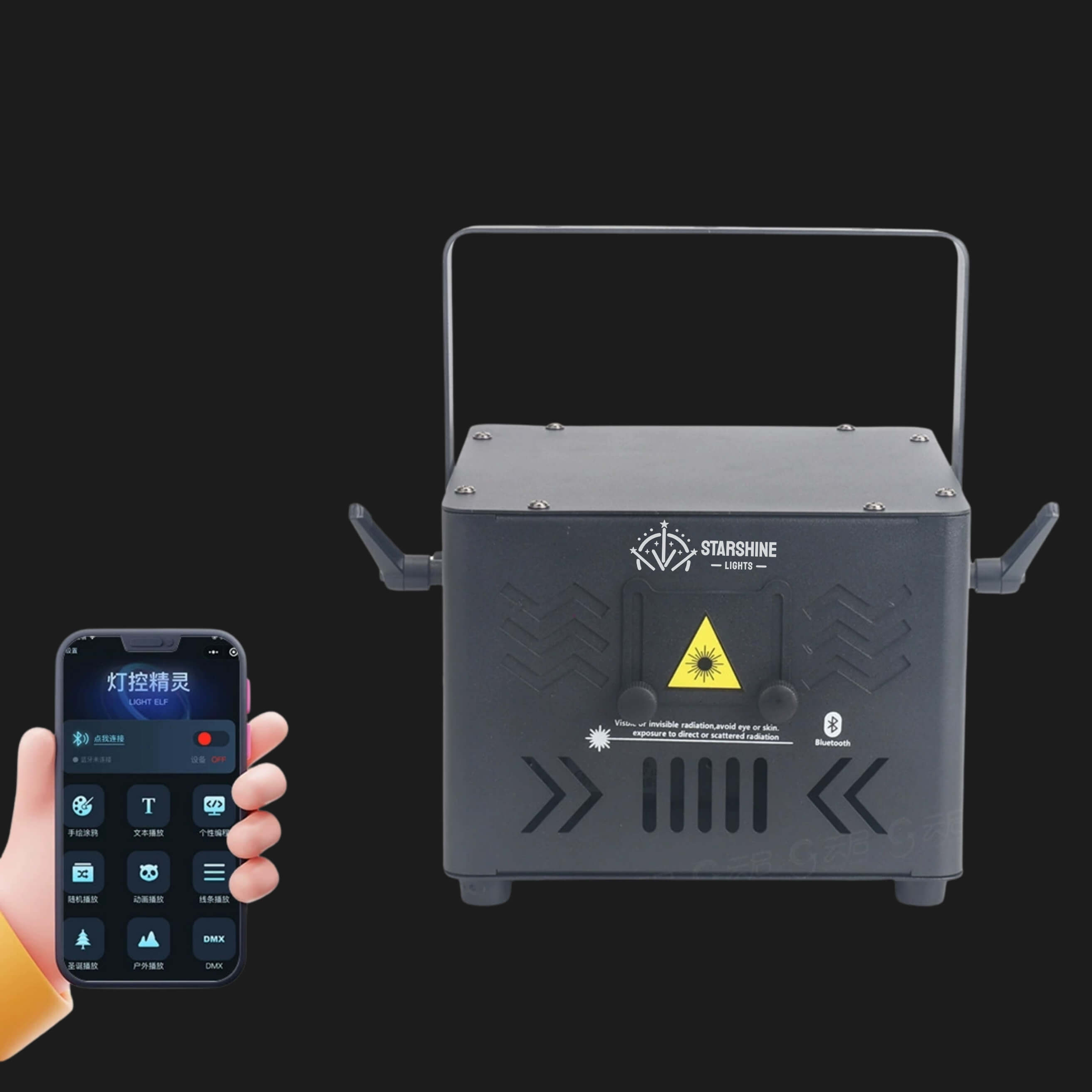 A13 3W 5W RGB Bluetooth Laser ELF APP-Controlled DJ Laser Lights
