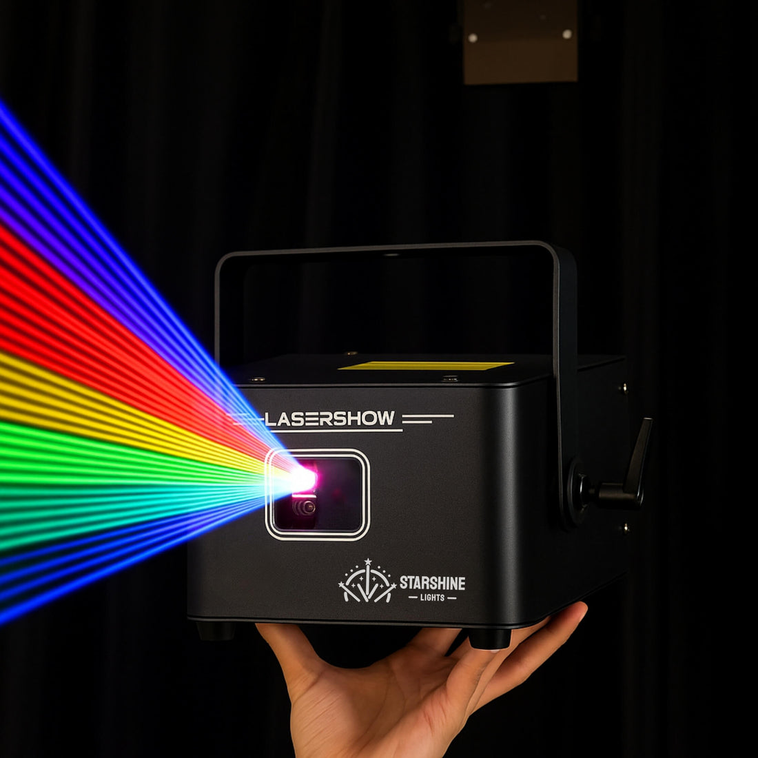 Starshine A14 party laser light on small club stage