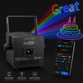 A16 6W app RGB laser light projector for DJ stage lighting