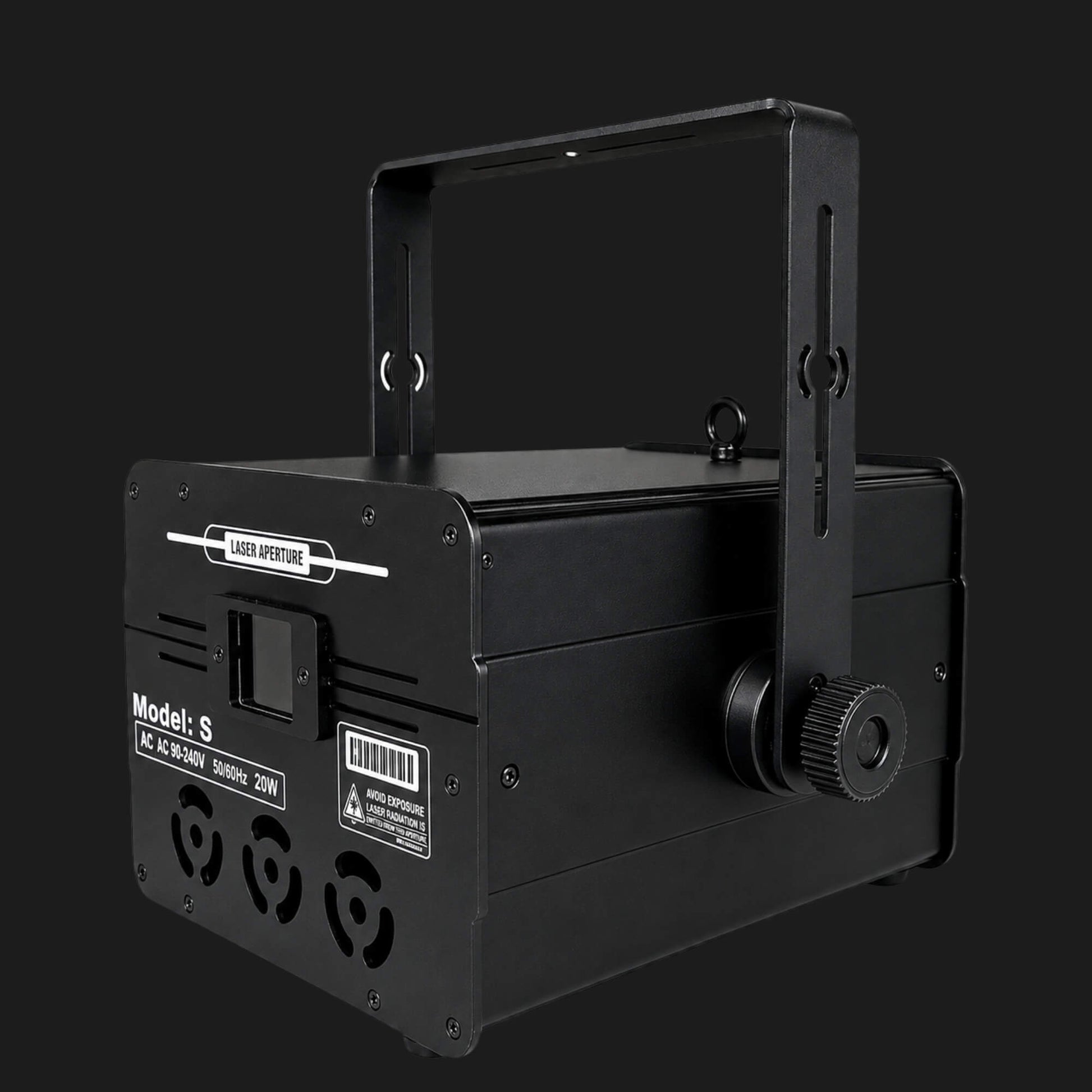 A6 RGB laser projector rear DMX and ILDA control panel