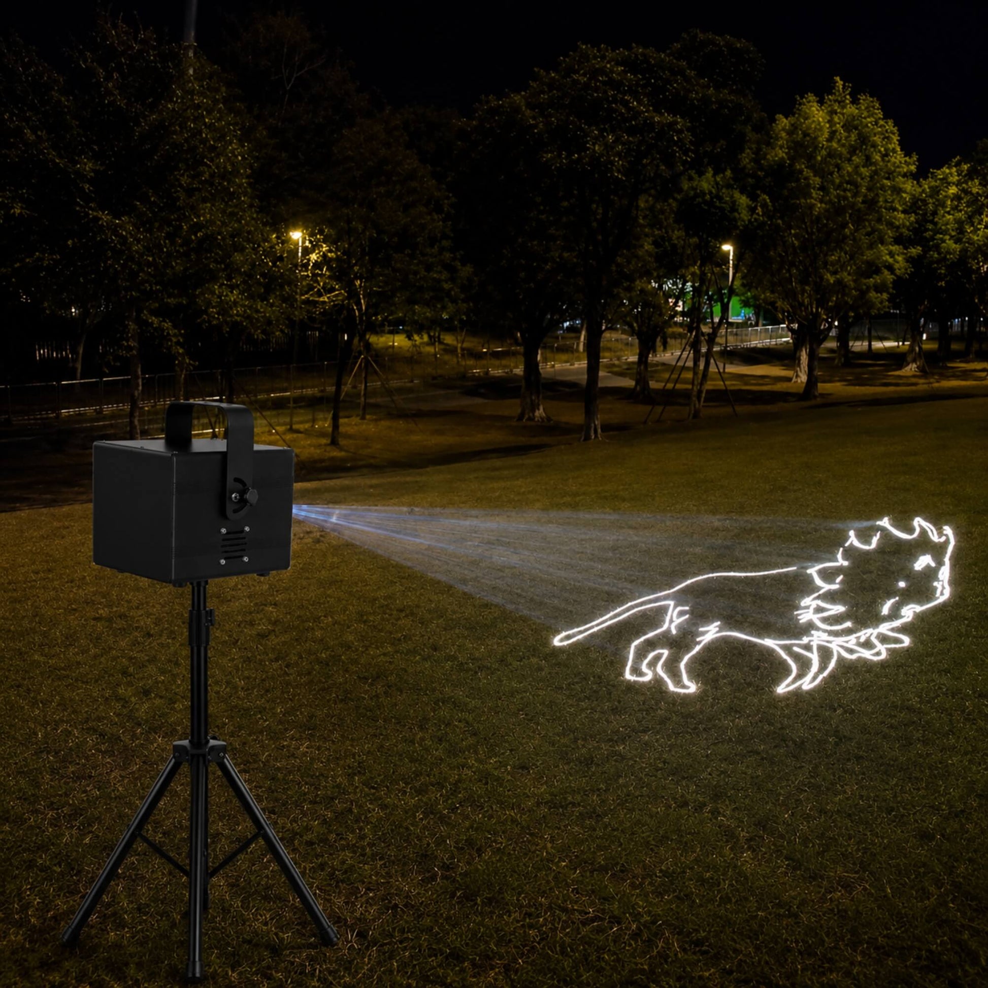Bluetooth-controlled RGB laser projector with phone app interface