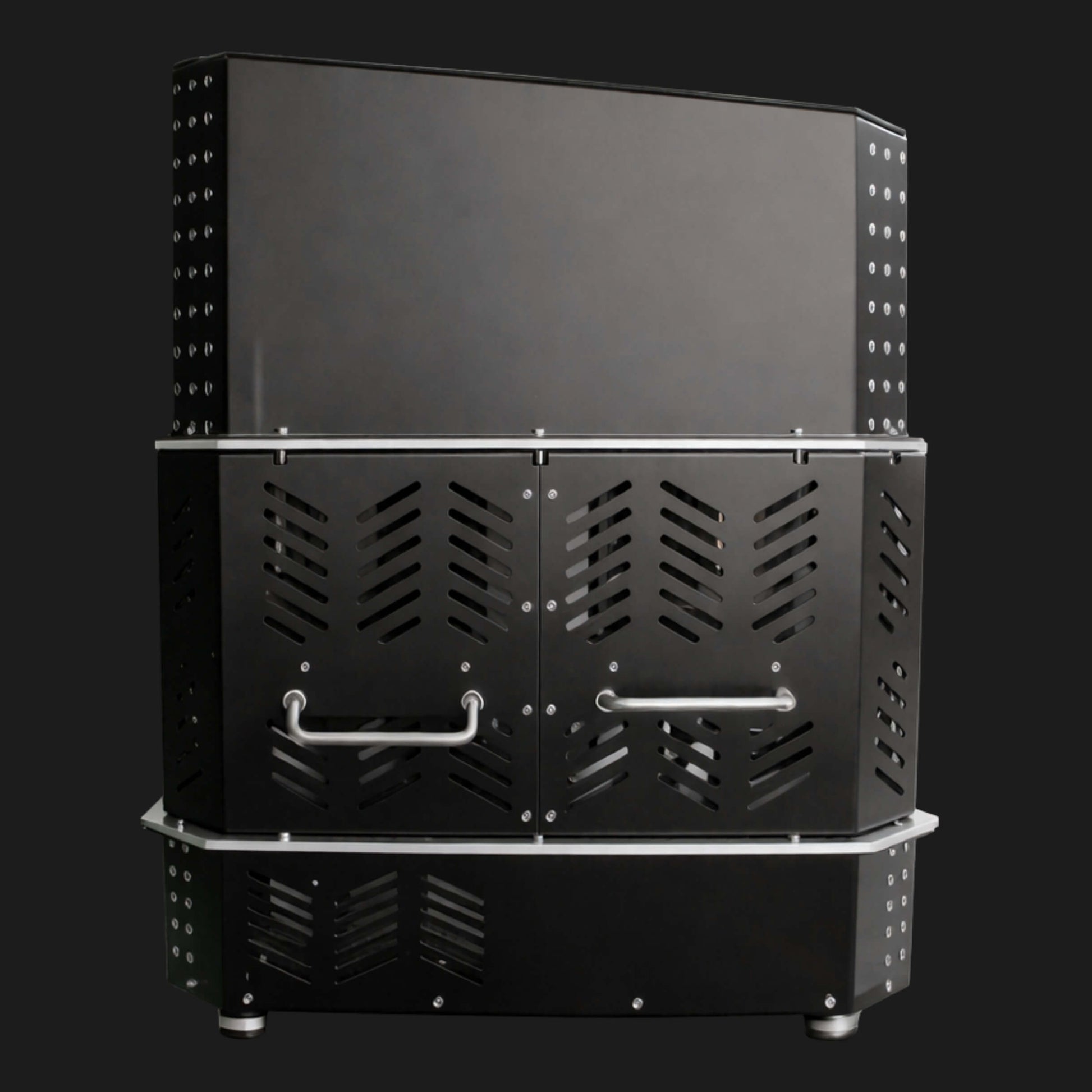 IP65 weather-rated housing detail for outdoor lasers