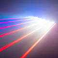 DJ laser light bar with RGB beams
