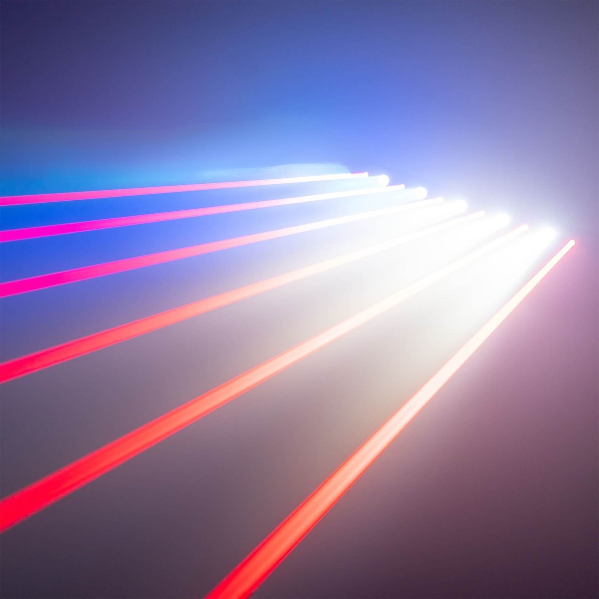 DJ laser light bar with RGB beams
