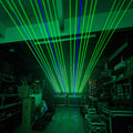 Full-color swinging laser arrow for stage shows
