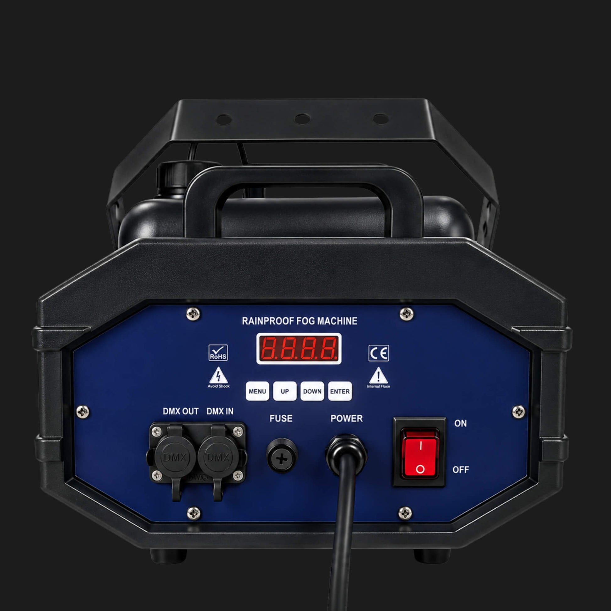 Rainproof fog machine for outdoor events