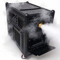 E12 fog machine producing dense stage fog